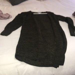 Olive green cardigan